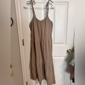 Altar’d State Tan Dress with Shoulder ties